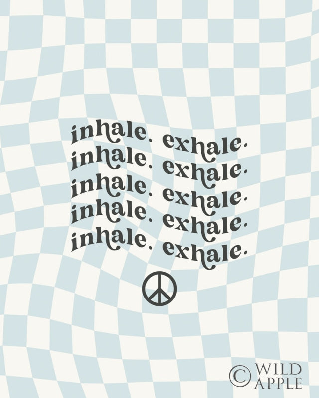 Reproduction of Wavy Words II Checkered by Wild Apple Portfolio - Wall Decor Art