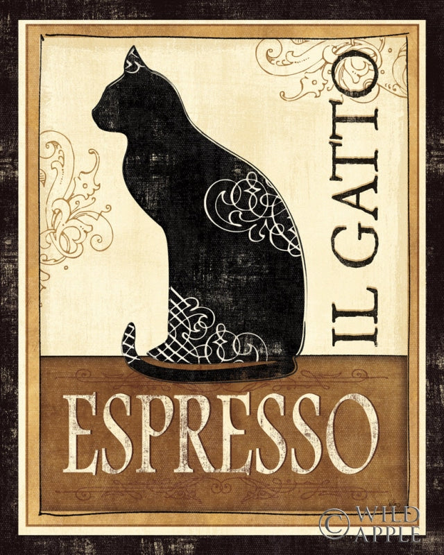 Reproduction of Il Gatto by Veronique Charron - Wall Decor Art