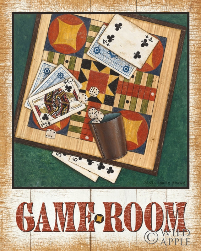 Reproduction of Game Room v2 by David Carter Brown - Wall Decor Art