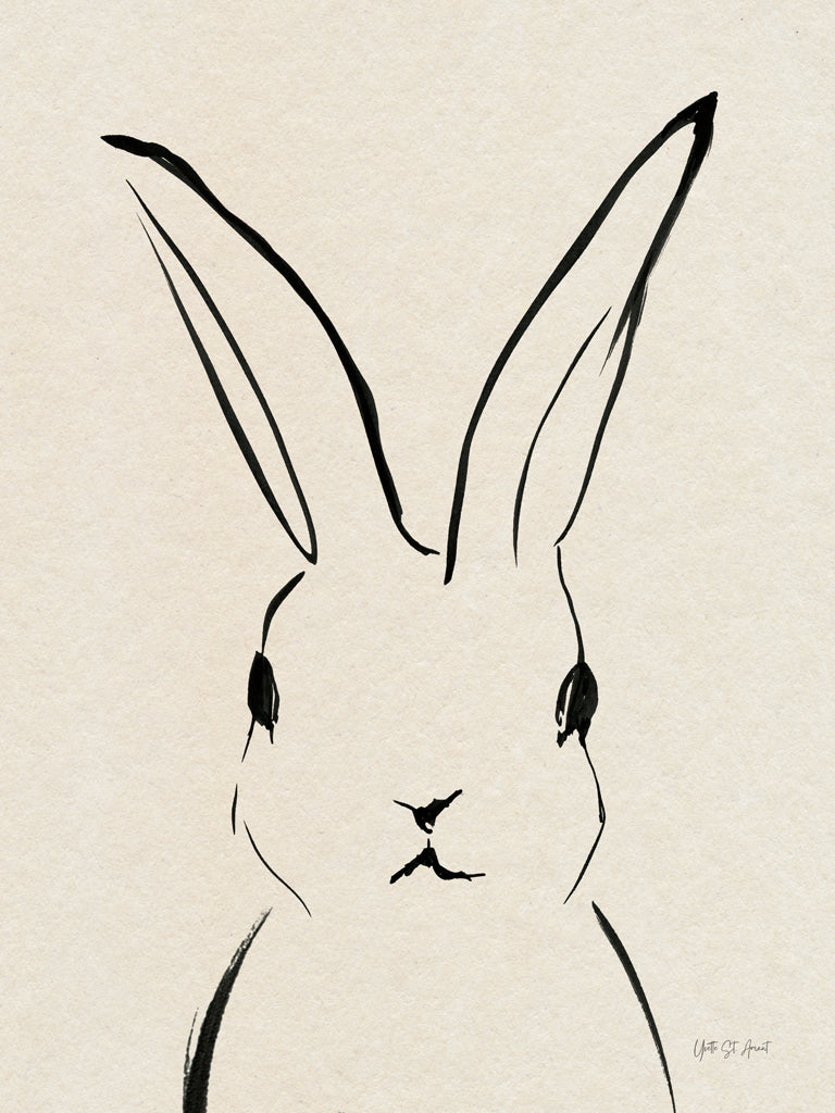 Reproduction of Bunny Portrait by Yvette St. Amant - Wall Decor Art