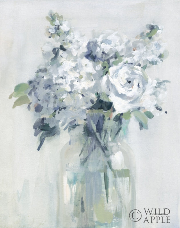 Reproduction of Shades of White Bouquet Neutral by Danhui Nai - Wall Decor Art
