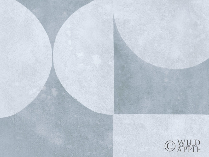 Reproduction of Retro Abstract VI Horizontal Gray by Danhui Nai - Wall Decor Art