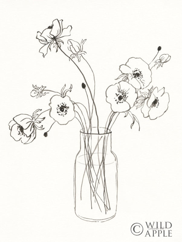 Reproduction of Sketches of Spring I by Danhui Nai - Wall Decor Art