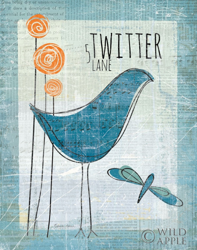 Reproduction of Twitter Lane by Belinda Aldrich - Wall Decor Art