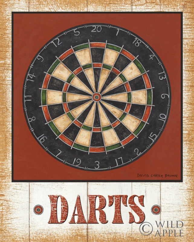 Reproduction of Darts v2 by David Carter Brown - Wall Decor Art