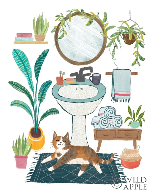 Reproduction of Urban Jungle Bath I by Mary Urban - Wall Decor Art