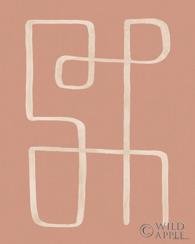 Reproduction of Abstract Squiggle II Desert Dark by Beth Grove - Wall Decor Art