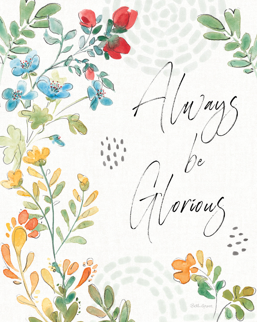 Reproduction of Fluid Petals VI by Beth Grove - Wall Decor Art