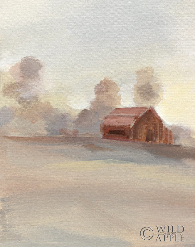 Reproduction of Monochromatic Farm View II by Silvia Vassileva - Wall Decor Art