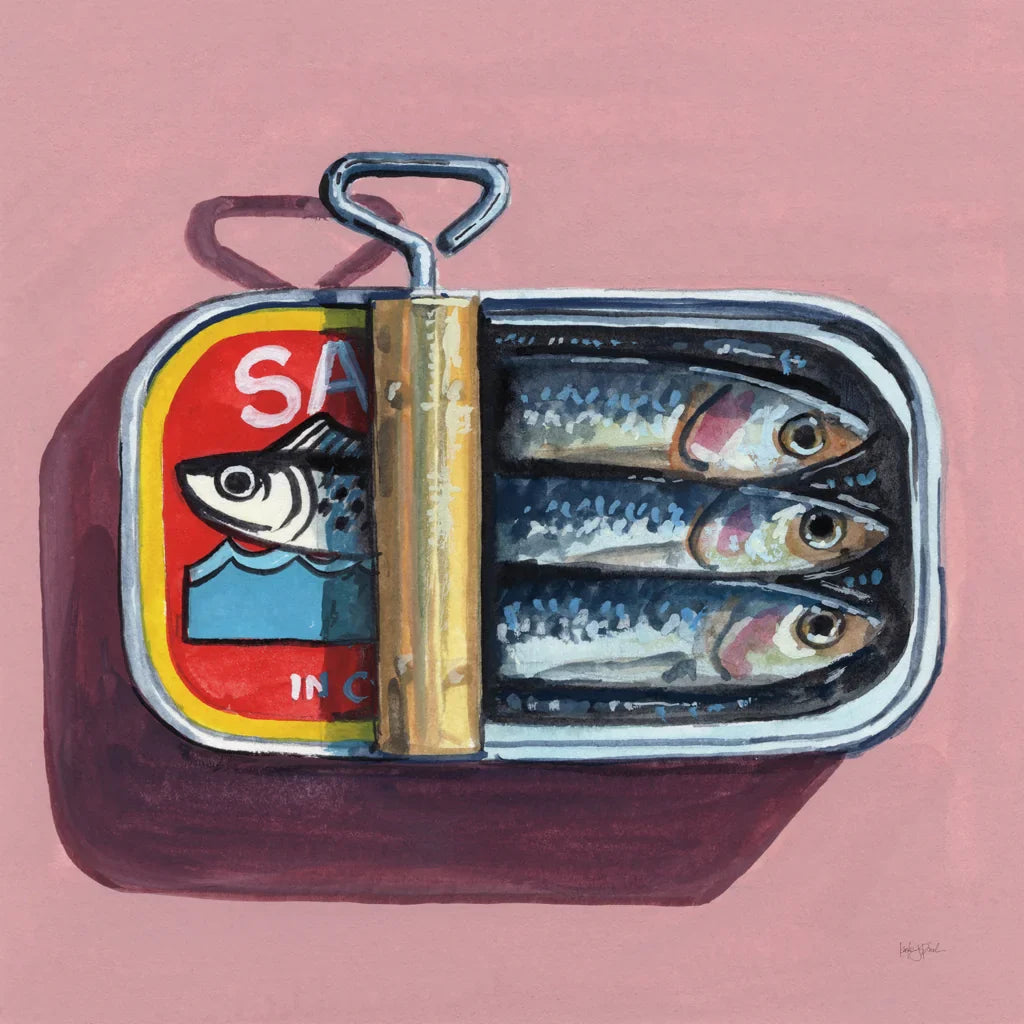 Tinned Trio by Kate Jarvik Birch. SKU 102585a. Archival Giclee Fine art print for wall decor.
