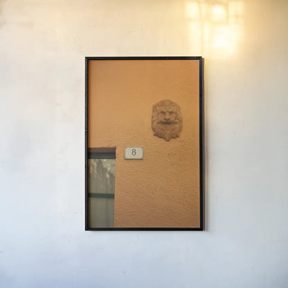 No. 8 by Aledanda. shown as a paper print in a black flame. Available as a archival giclee rolled canvas, fine art paper, or poster print. SKU 58399h.