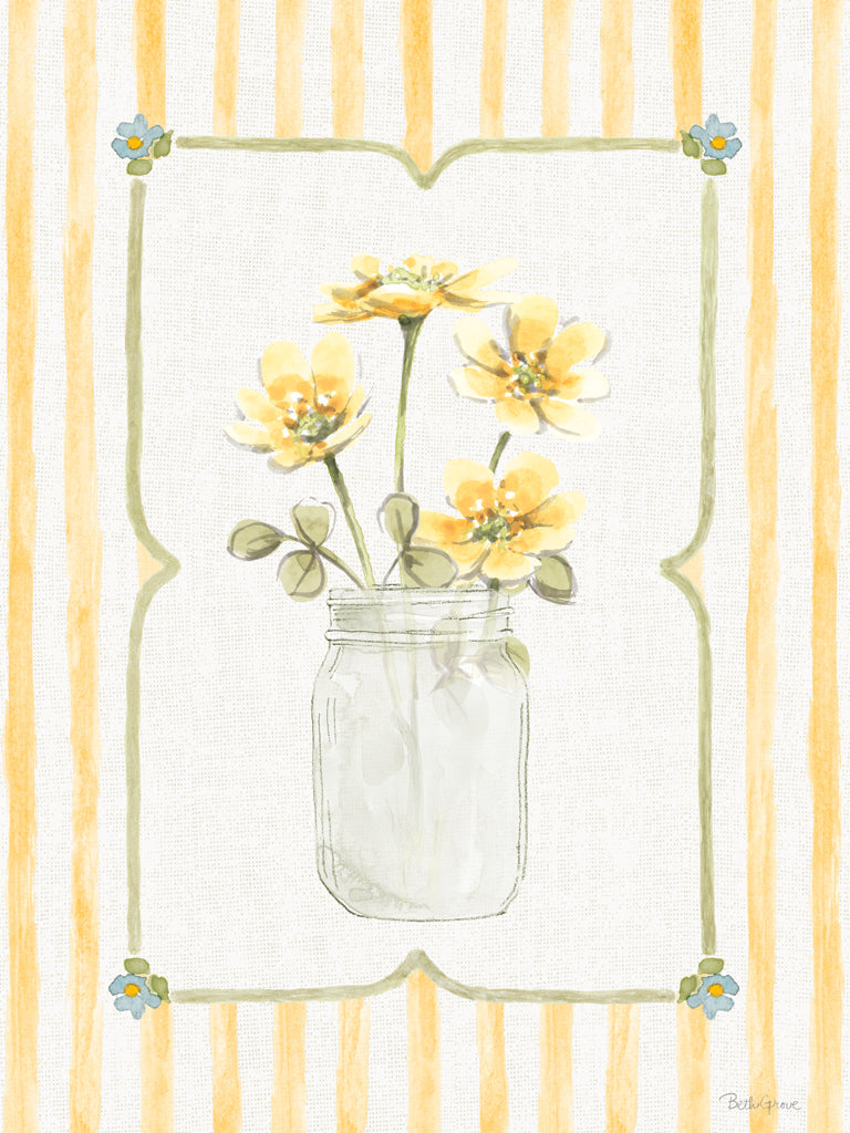 Reproduction of Sweet Honey VI Mason Jar by Beth Grove - Wall Decor Art