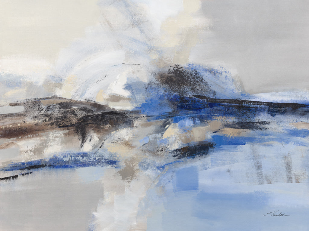 Reproduction of Sapphire Wave by Silvia Vassileva - Wall Decor Art