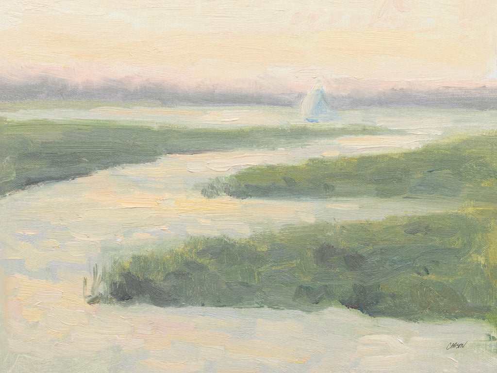 Reproduction of Sunset Sail by Carson Overstreet - Wall Decor Art