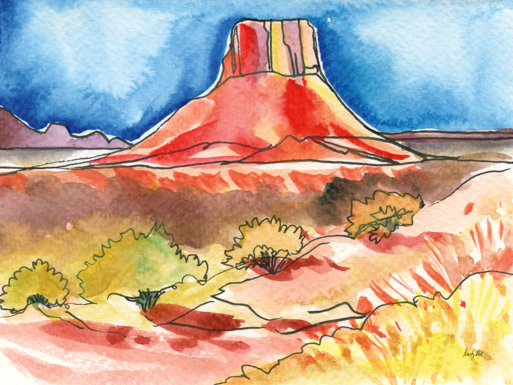 Reproduction of Summer Butte by Kristy Rice - Wall Decor Art