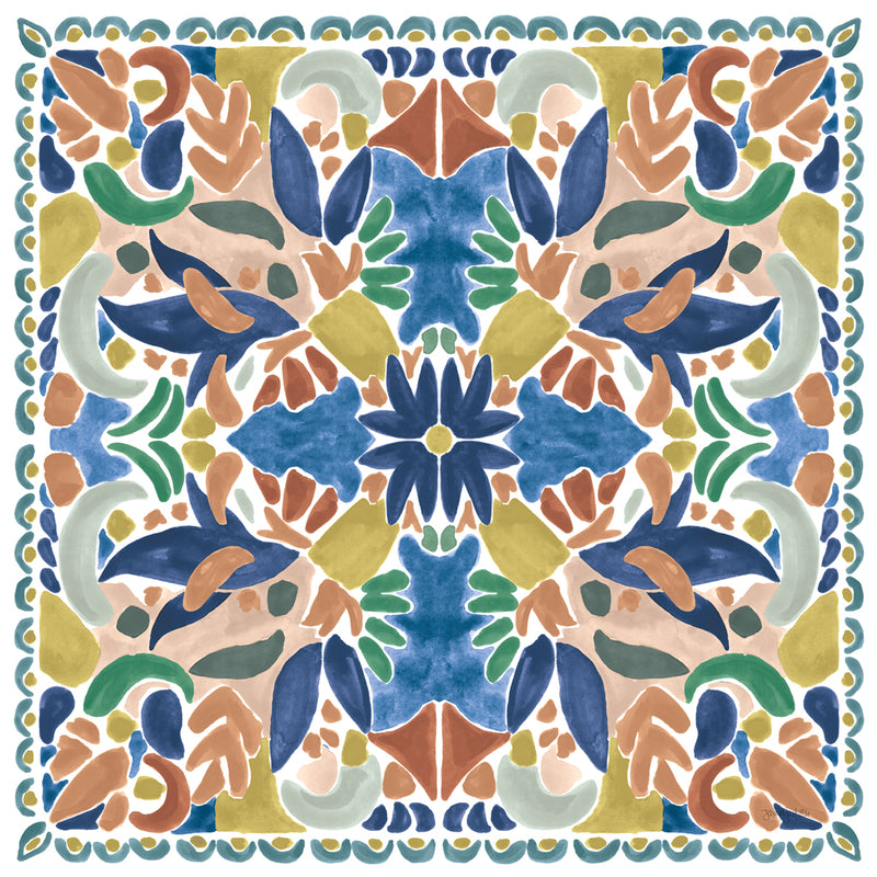 Reproduction of Kaleidoscope Burst I Blue by Jenaya Jackson - Wall Decor Art