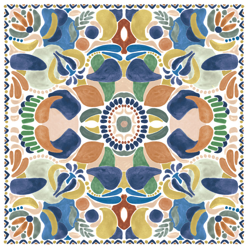 Reproduction of Kaleidoscope Burst II Blue by Jenaya Jackson - Wall Decor Art