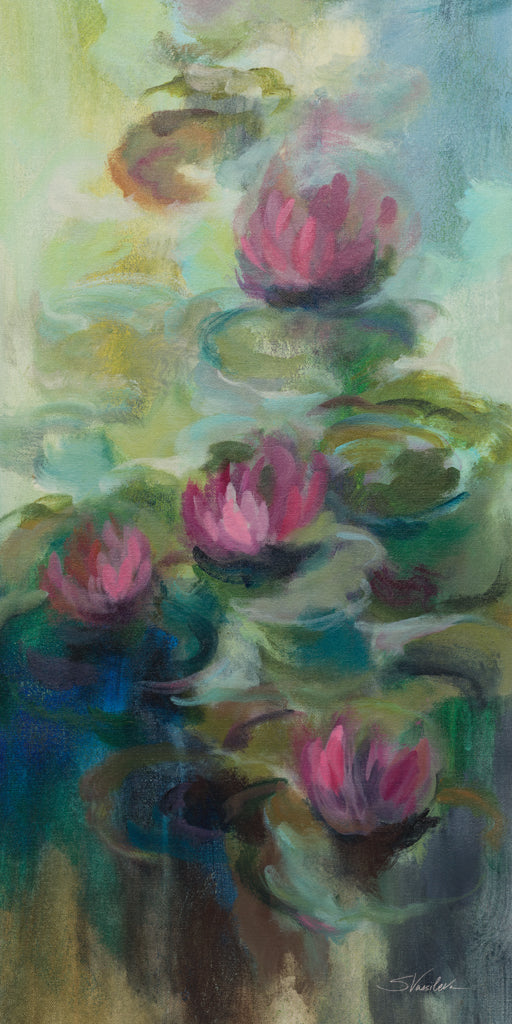 Reproduction of Pink Water Lilies II by Silvia Vassileva - Wall Decor Art