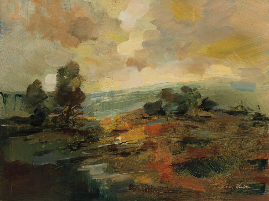 Reproduction of Landscape Sketch by Silvia Vassileva - Wall Decor Art