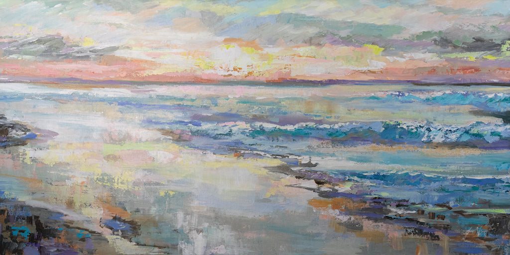 Reproduction of Sea Spray by Jeanette Vertentes - Wall Decor Art