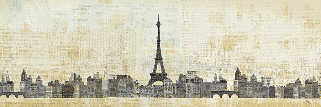 Reproduction of Eiffel Skyline by Avery Tillmon - Wall Decor Art