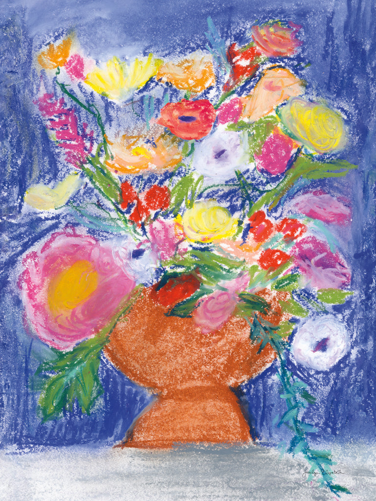 Reproduction of Gathering of Flowers by Jocelyn Elizabeth - Wall Decor Art