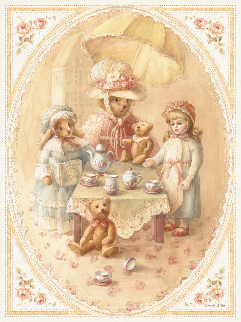 Reproduction of Little Sunshine Tea Party by Danhui Nai - Wall Decor Art