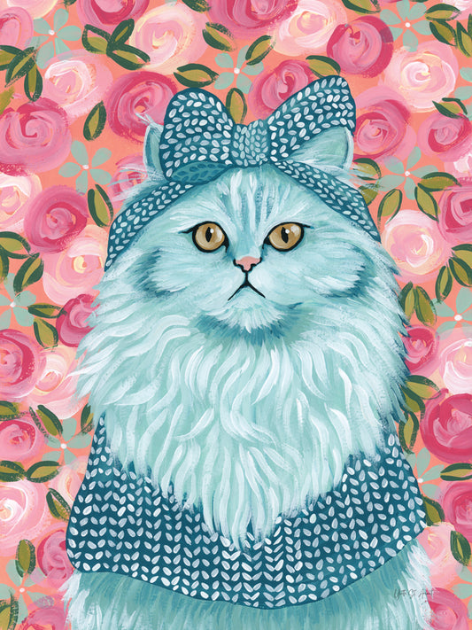 Reproduction of Persian in Blue by Yvette St. Amant - Wall Decor Art