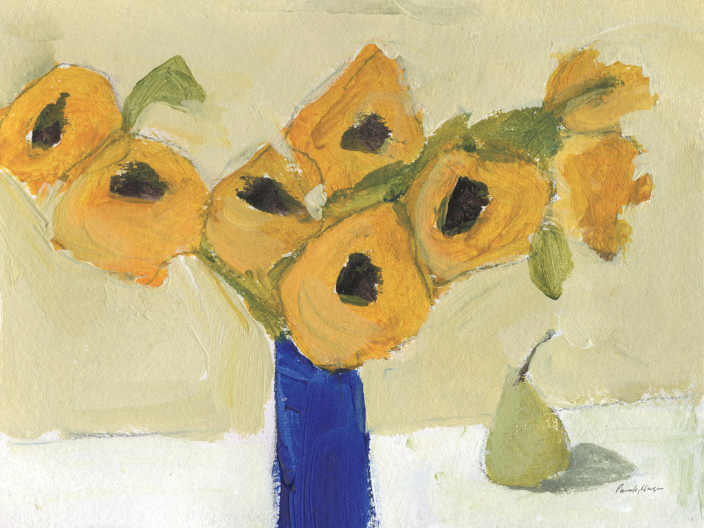 Reproduction of Yellow in Blue by Pamela Munger - Wall Decor Art