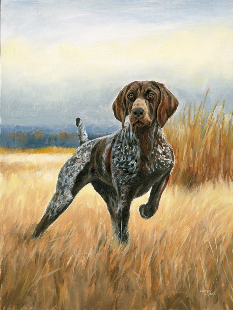 Reproduction of Hunting Dog Pointer by Wellington Studio - Wall Decor Art