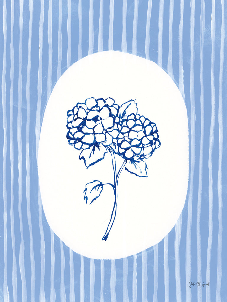 Reproduction of Striped Floral I by Yvette St. Amant - Wall Decor Art