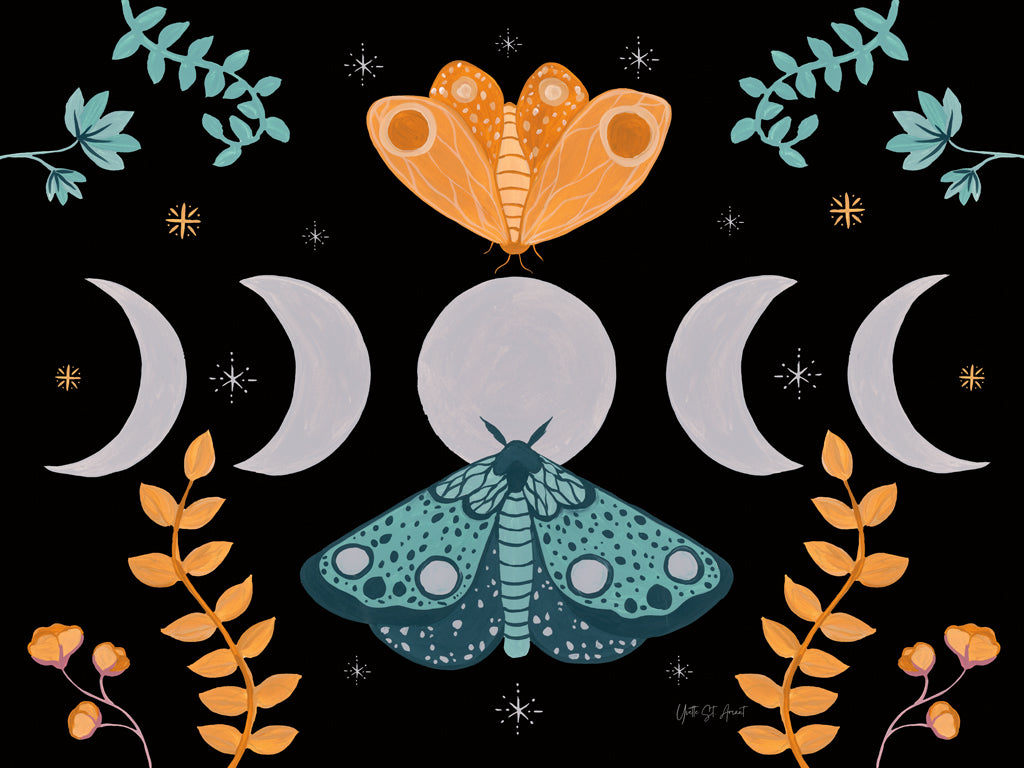 Reproduction of Moon Moth I by Yvette St. Amant - Wall Decor Art