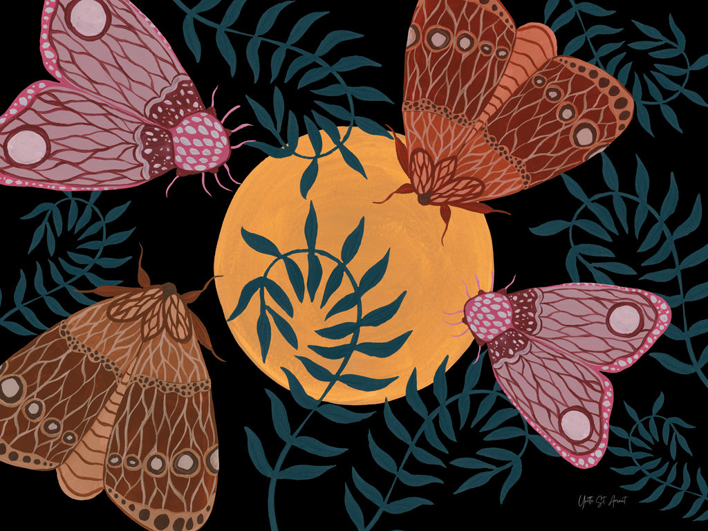 Reproduction of Moon Moth II by Yvette St. Amant - Wall Decor Art