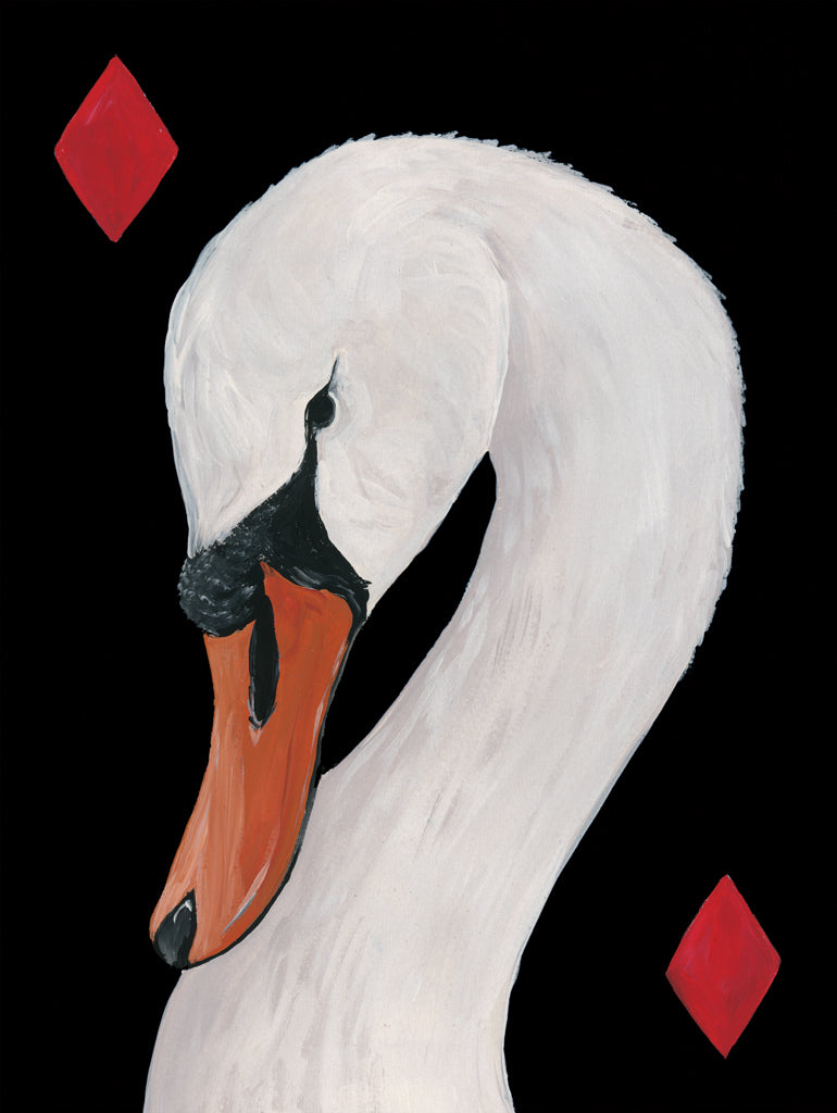 Reproduction of Swan of Diamonds by Yvette St. Amant - Wall Decor Art