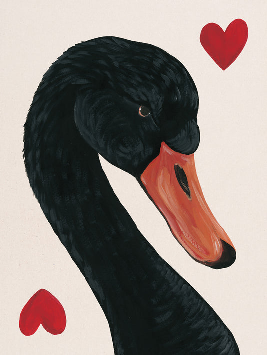 Reproduction of Swan of Hearts by Yvette St. Amant - Wall Decor Art