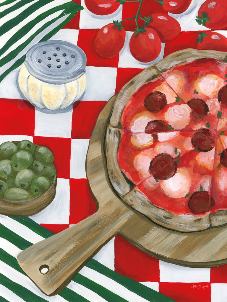 Reproduction of Pizza Pie by Yvette St. Amant - Wall Decor Art