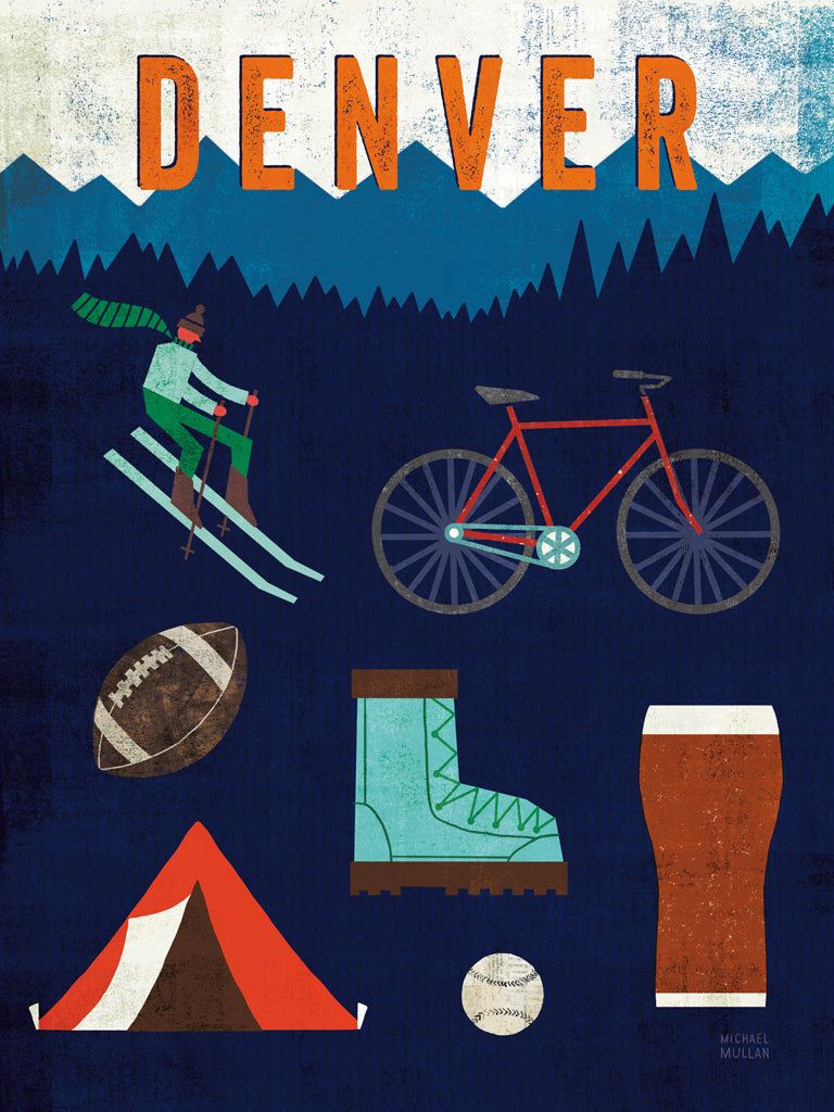 Reproduction of Denver by Michael Mullan - Wall Decor Art