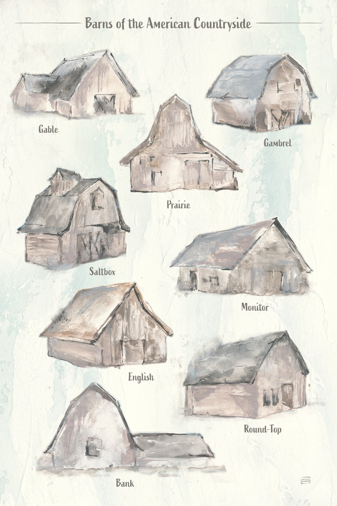 Reproduction of Barns of the American Countryside by Chris Paschke - Wall Decor Art