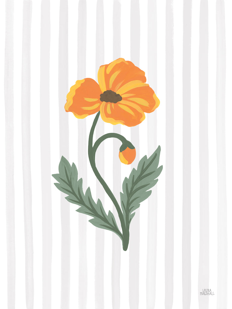 Reproduction of Wild Meadow Poppy by Laura Marshall - Wall Decor Art