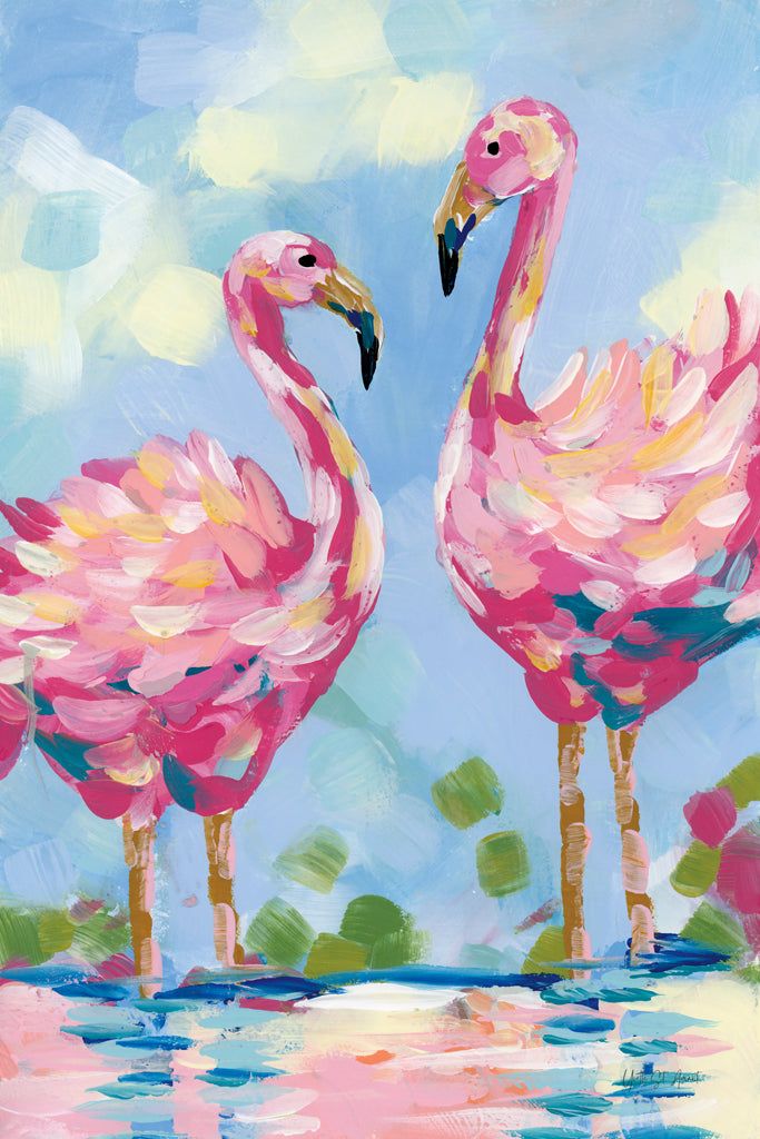 Bright Flamingos