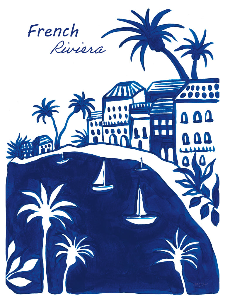 French Riviera in Cobalt