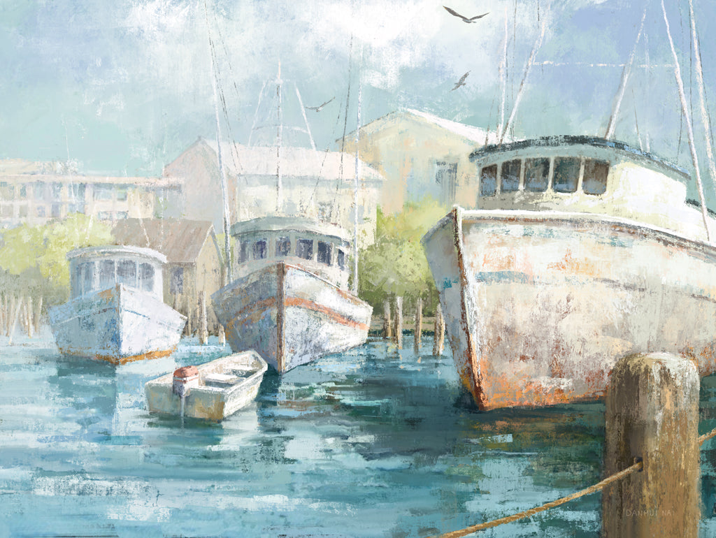 Reproduction of Vintage Harbor by Danhui Nai - Wall Decor Art