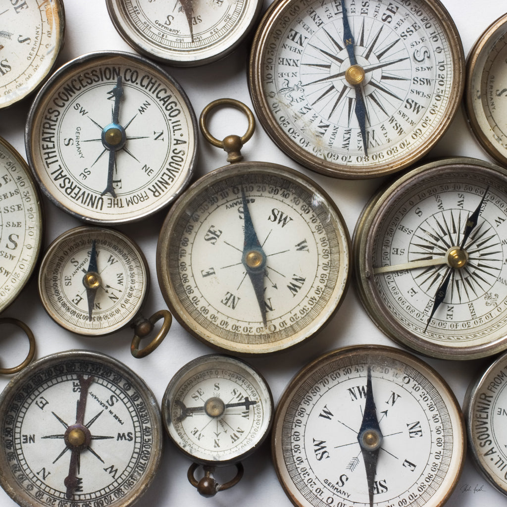 Reproduction of Captains Compass by Deborah Revell - Wall Decor Art