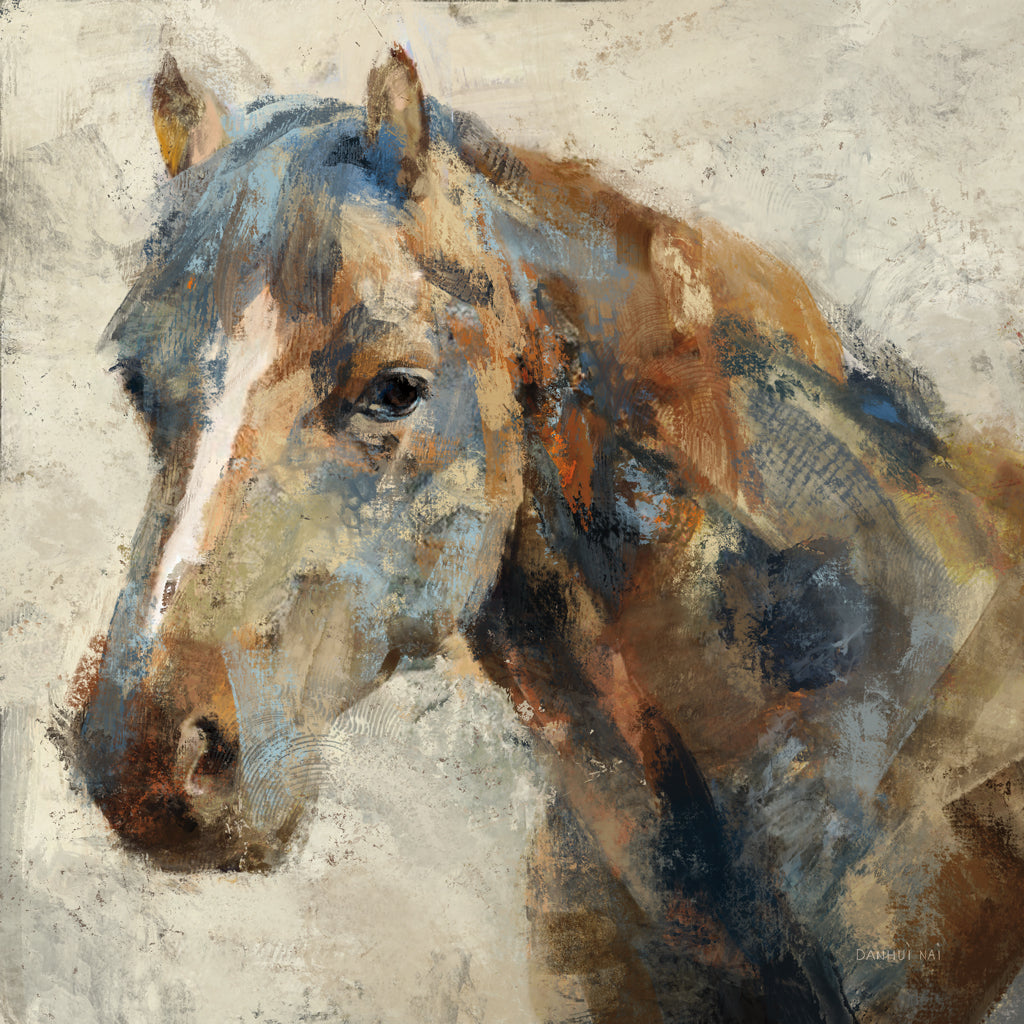 Reproduction of Painted Horse by Danhui Nai - Wall Decor Art