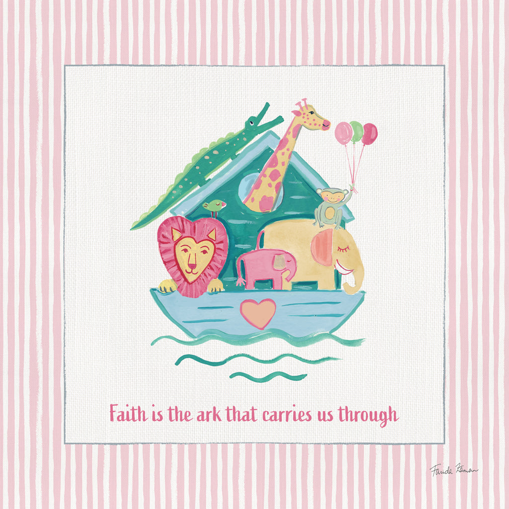 Reproduction of Happy Baby VI Faith v2 by Farida Zaman - Wall Decor Art