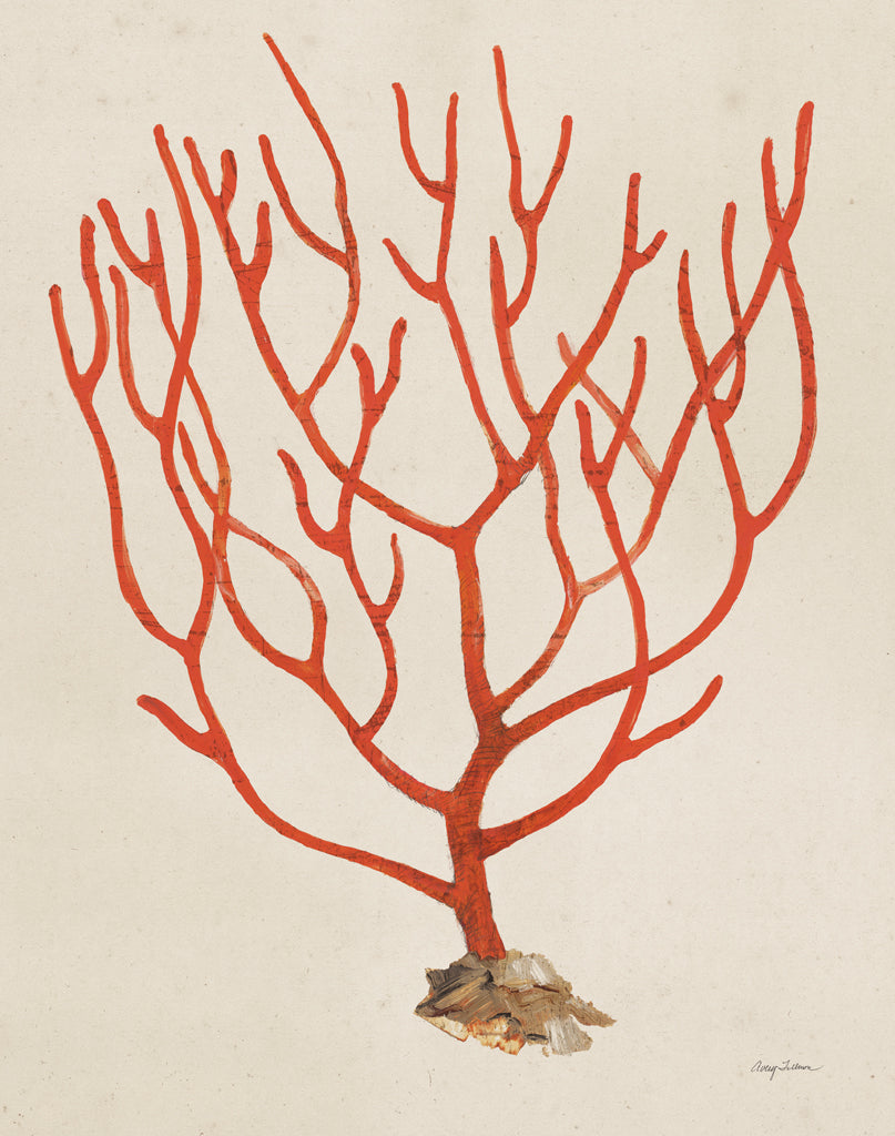Reproduction of Textured Coral I v2 by Avery Tillmon - Wall Decor Art