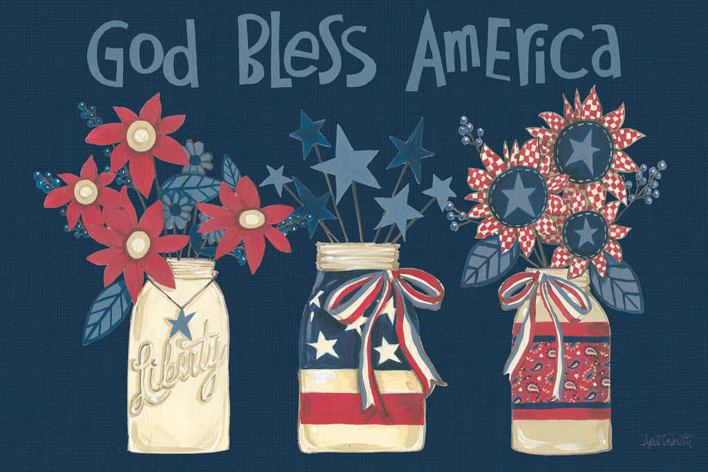 Reproduction of American Country Jars v2 by Anne Tavoletti - Wall Decor Art