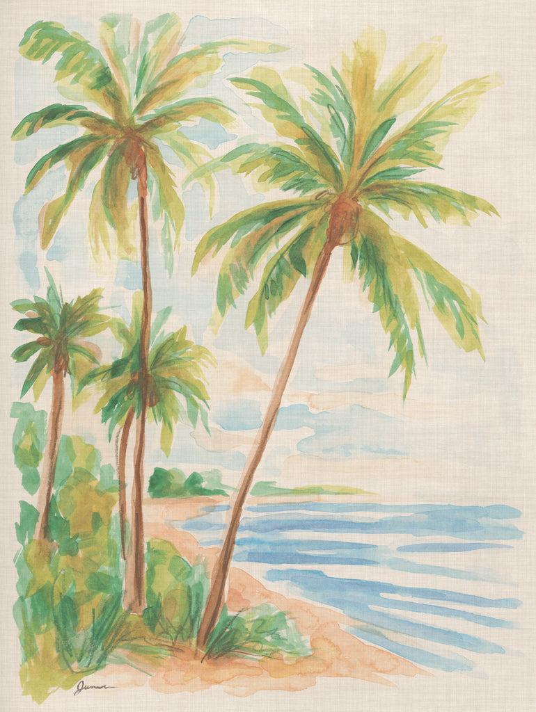 Reproduction of Playa Palms I by June Erica Vess - Wall Decor Art