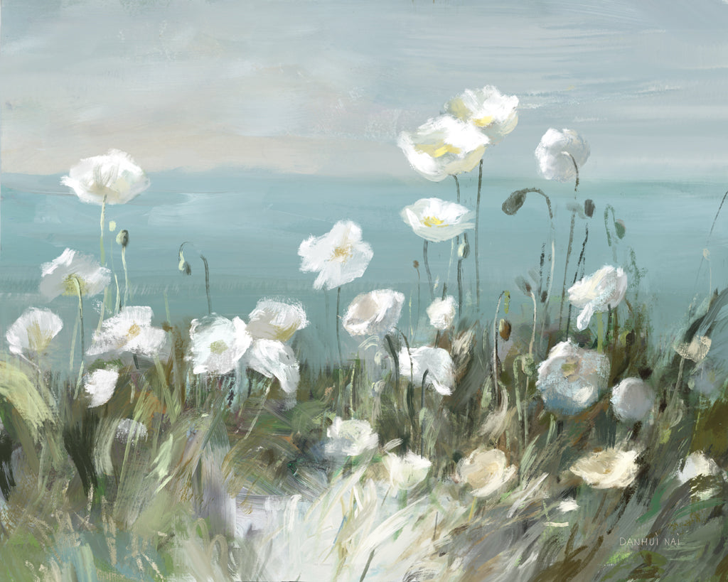 Reproduction of Sea Breeze Poppies by Danhui Nai - Wall Decor Art