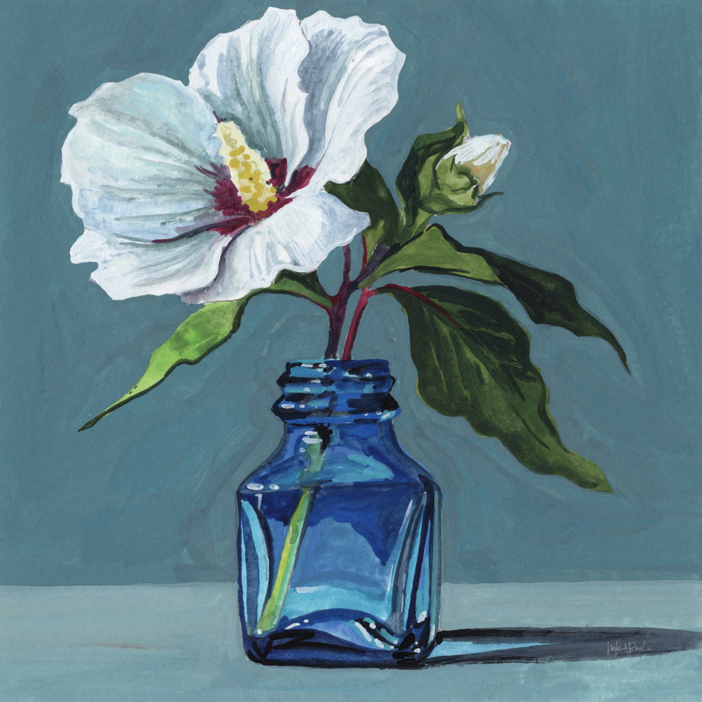 Reproduction of Hybiscus by Kate Jarvik Birch - Wall Decor Art